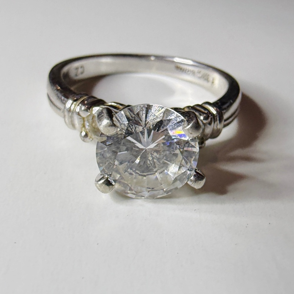 CZ Solitaire Ring - size 7